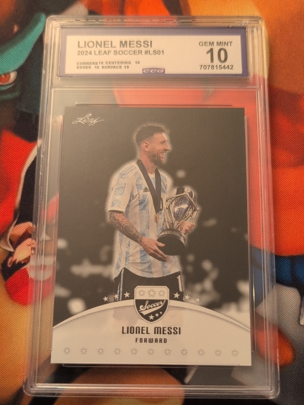 Lionel Messi 2024 Leaf Soccer Graded Card